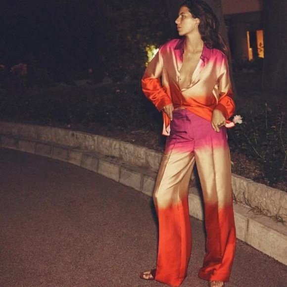 ZARA TIE DYE PRINT SHIRT - Picture 2 of 5